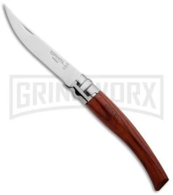 Opinel Knives Slim No. 8 Padouk Folding Knife - Stainless Steel