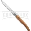 Opinel Knives Slim No. 12 Beechwood Folding Knife - Stainless Steel