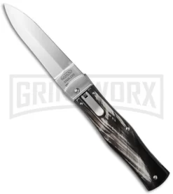 Mikov 241 Predator Dark Horn Automatic Lever Lock Knife