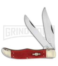 Rough Rider Cardinal Seek Strawberry Bone Pocket Knife