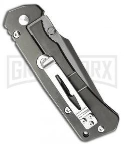 Schrade SCH104LS Drop Point Folding Knife - Gray Serr -Knives Sale Online Shop schrade frame sch104l back large