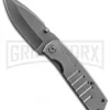 Schrade SCH304 Tactical Drop Point Folding Knife - Gray Plain