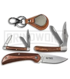 Old Timer Limited Edition Pocket Knife & Keychain Gift Pack