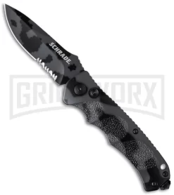 Schrade Extreme Survival SC60CS Urban Camo Automatic Knife - Drop Point Serr