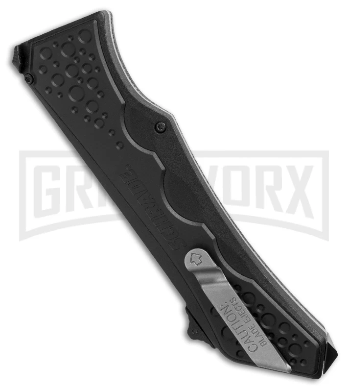 Schrade SCHOTF6 Spear Point OTF Spring Assisted Knife - Bead Blast Plain 2 Schrade SCHOTF6 Spear Point OTF Spring Assisted Knife - Bead Blast Plain - Image 2