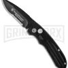 Smith & Wesson Extreme Ops SW40BS Mini Black Automatic Knife - Black Serr