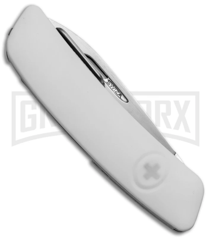 Swiza D04 White Swiss Pocket Knife - Satin Plain 2 Swiza D04 White Swiss Pocket Knife - Satin Plain - Image 2