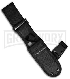 Tac-Force SureFire Gray Fixed Blade Knife - Black Plain -Knives Sale Online Shop tac force surefire gray black BHQ 90951 jr sheath large