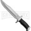 United Cutlery Gil Hibben Survivor Bowie Wood Fixed Blade Knife - Satin Plain