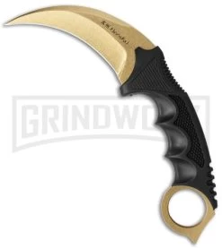 United Cutlery Honshu Ninja Karambit Knife - Gold Plain