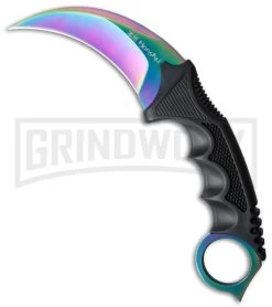 United Cutlery Honshu Rainbow Tini Karambit Knife - Spectrum Plain