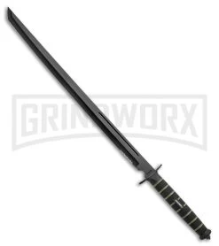 United Cutlery USMC Blackout Combat Black/Green Rubber Sword - Black Serr